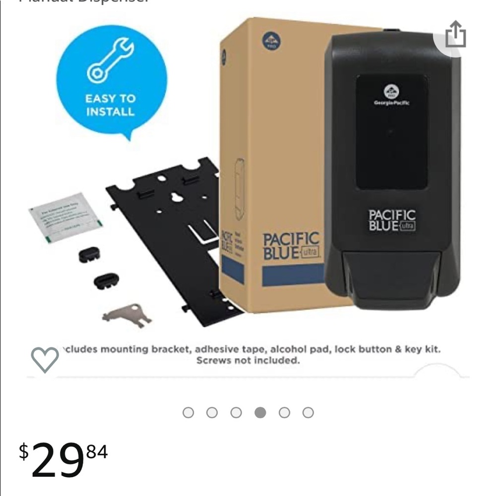 NEW Georgia-Pacific Blue Ultra Soap and Sanitizer Dispenser, Manual Dispenser